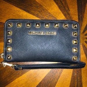 Michael Kors studded clutch